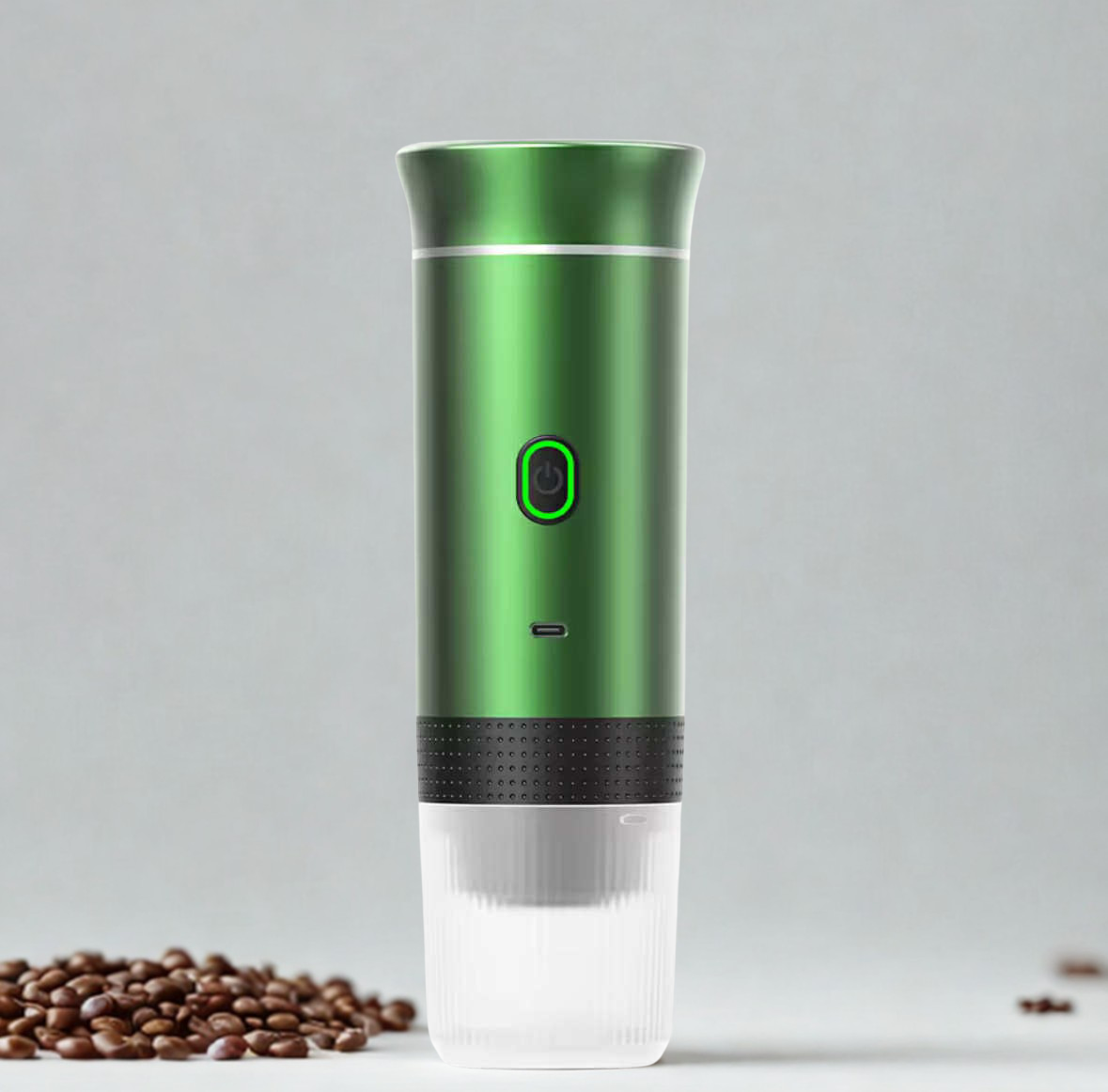 PocketCaffé – Hordozható, vezeték nélküli kávéfőző (zöld)