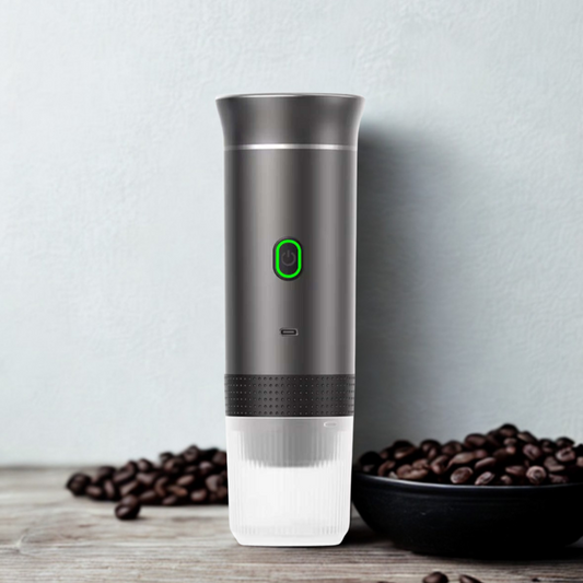 PocketCaffé – Hordozható, vezeték nélküli kávéfőző (szürke)