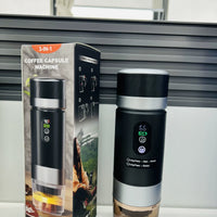 PocketCaffé – Hordozható, vezeték nélküli kávéfőző (fekete)