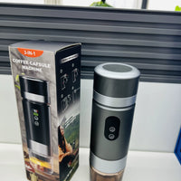 PocketCaffé – Hordozható, vezeték nélküli kávéfőző (szürke, NAGYOBB kapacitás)